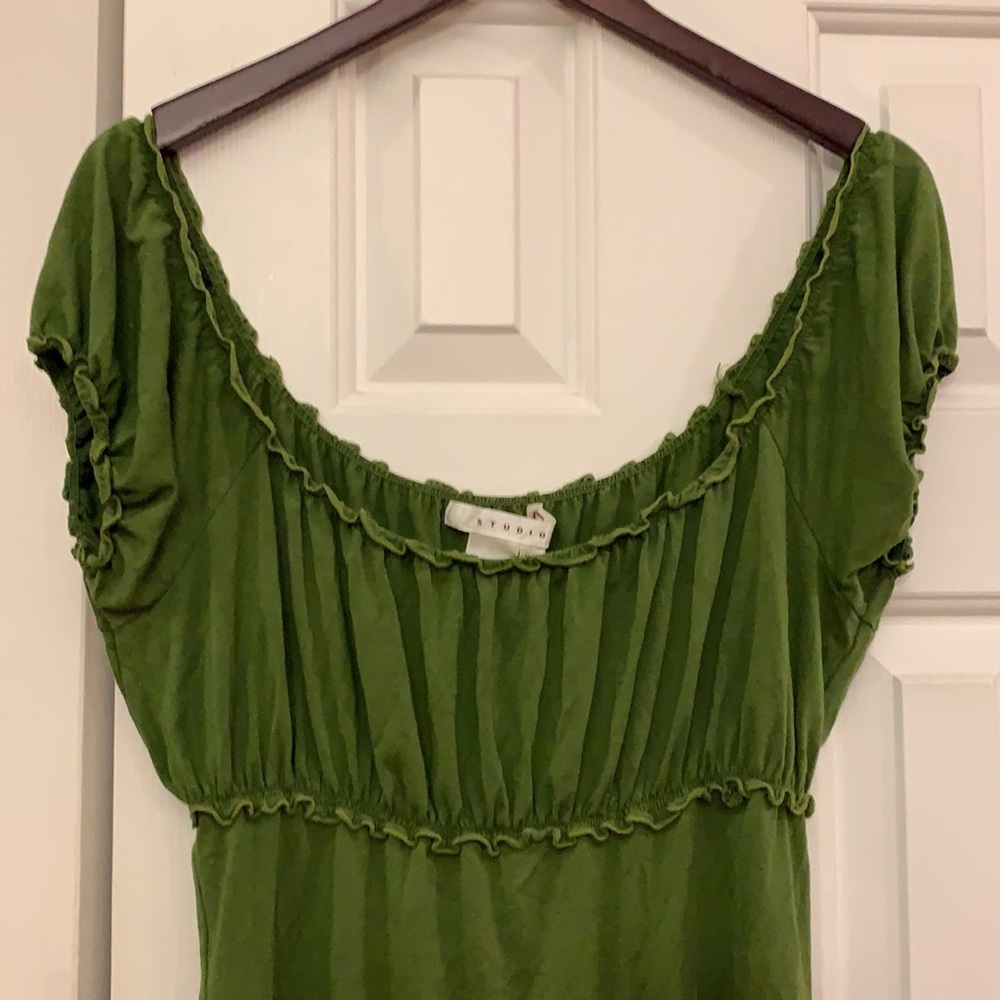 Max Studio By Leon Max Xs Top Green - image 2